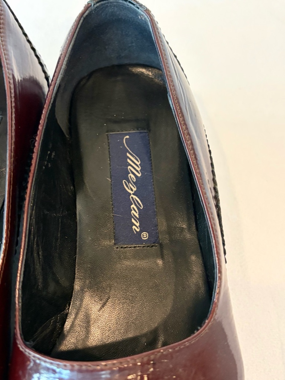 Mezlan patent &leather Derby tassel loafers, Brogue detail, square toe,6,GUC - Picture 8 of 15